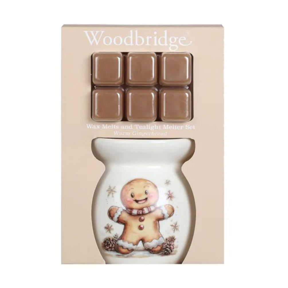 Woodbridge Gingerbread Man Wax Melt Warmer Gift Set Extra Image 1